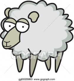 Vector Stock - Fluffy sheep. Clipart Illustration gg65026863 ...