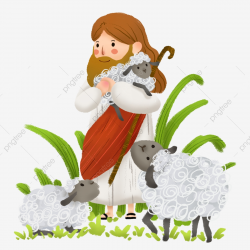 Jesus Christian Sheep Little Lamb, Lamb, Grass, White PNG ...