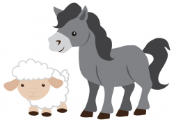 Donkey clipart nativity sheep, Donkey nativity sheep ...