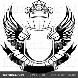 Winged Shield Clipart #1078779 - Illustration by Vector ...
