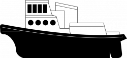 Cargo ship clipart black and white - Clip Art Library