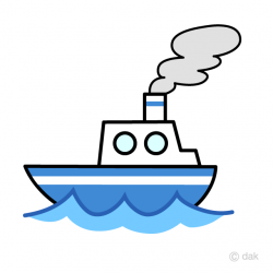 Free Cute Ship Clipart Image｜Illustoon