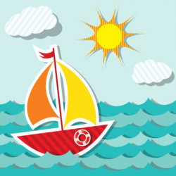 Free Free vector about cute cartoon ships Clipart and Vector ...