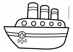 Ship transportation coloring pages steamship for kids ...