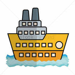 Free Cruise ship side view Vector Image - 1316552 ...