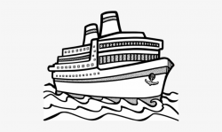 Cruise Clipart Simple Ship - Ship Line Art - Free ...