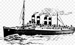 Sinking of the RMS Titanic Cruise ship Clip art - cruise ship
