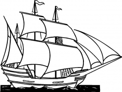 Clipper Ship Clip Art - Cliparts.co | Ship drawing, Sailboat ...