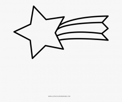 Shooting Star Coloring Pages - Transparent Background ...