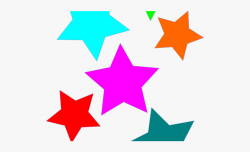 Shooting Star Clipart Transparent Background - Colorful ...