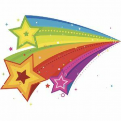 Shooting Star Clipart rainbow 4 - 300 X 300 Free Clip Art ...
