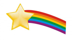 Amazon.com: Wall Decal Sticker ME154 Shooting Star Rainbow ...