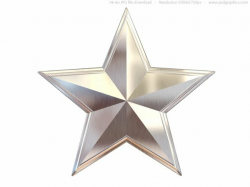 Silver star | Metal stars, Star clipart, Silver stars