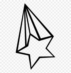 Medium Image - Shooting Star Simple Drawing, HD Png Download ...