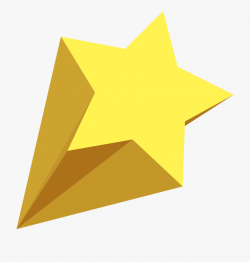 Star Clipart Yellow - 3d Shooting Star Png #1934 - Free ...