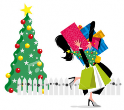 67+ Christmas Shopping Clipart | ClipartLook