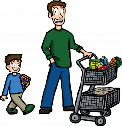 Grocery clipart food shopping, Grocery food shopping ...