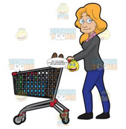 A Woman Shopping For Food In The Grocery Store