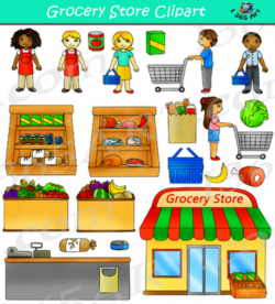 Grocery Store Clipart Shopping