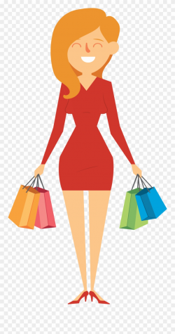Illustration Happy For Women - Going Shopping Png Clipart ...