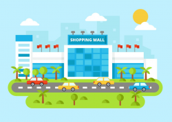Modern Mall Shopping Center Vector - Download Free Vectors ...