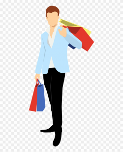 Shopping Man Vector Png Clipart (#466025) - PinClipart