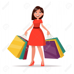Shopping Bag Clipart happy shopper 2 - 1299 X 1300 Free Clip ...