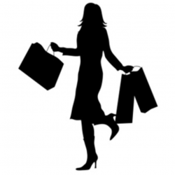 shopping girl silouiette images | other formats | Silhouette ...