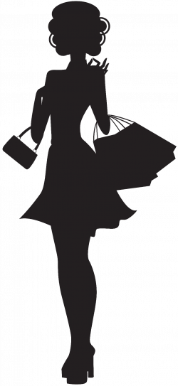 Shopping Woman Silhouette PNG Clip Art | Gallery ...