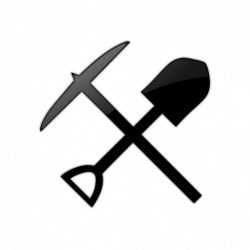 Download Shovel Gardening Tool Pickaxe Axe Logo Clipart PNG ...