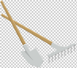 Rake Shovel Tool, Hand-painted shovels rakes PNG clipart ...