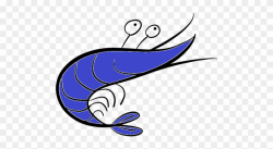 Blue Shrimp Image - Shrimp Clipart (#333998) - PinClipart
