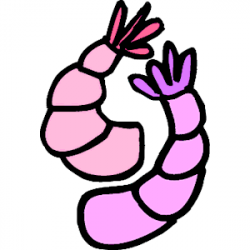 Shrimp clipart of shrimp free download wmf 2 image #34197
