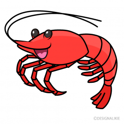 Free Smiling Shrimp Clipart Image｜Illustoon