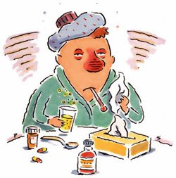 Sick With Flu Clipart - Clip Art Library