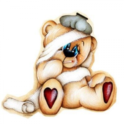 SICK TEDDY BEAR • | Teddy bear images, Art, Teddy bear