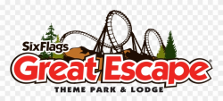 Lake George, Ny - Six Flags Great Escape Logo Clipart ...