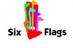 Six Flags logo by PikachuxAsh on DeviantArt in 2019 | Flag ...