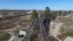 Drone video captures Six Flags Ohio theme park long after ...