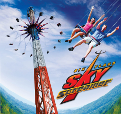 Six Flags Darien Lake Opens SkyScreamer - Coaster101