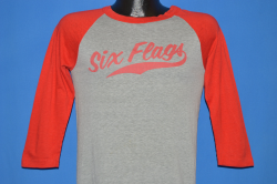 80s Six Flags Mary Flocked Letter Jersey Style t-shirt Small ...