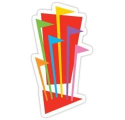 Six Flags Logo Sticker in 2019 | Stickers, Batman stickers ...