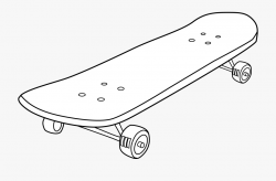 Skateboard Clipart - Transparent White Skateboard Clip Art ...