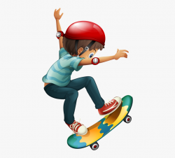 Skateboarding Clip Png - Skateboarding Clipart #355912 ...