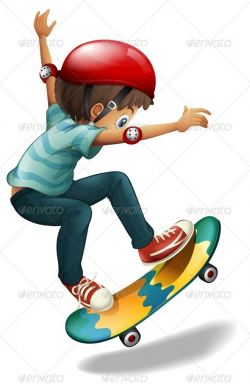 Skateboarding Boy | Skateboard boy, Boy illustration, Kids ...