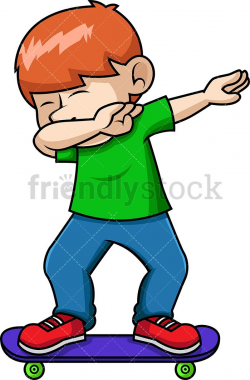 Dabbing Boy On Skateboard in 2019 | Kids vector, Clip art ...