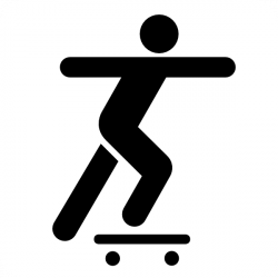 Skateboarding Stick Figure Clip Art at Clker.com - vector ...