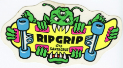 VTG SANTA CRUZ RIPGRIP RIP GRIP SMA SKATEBOARD OLD SCHOOL ...