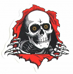 Powell-Peralta Ripper Skateboard Sticker - 7.5cm wide approx. old school  skate