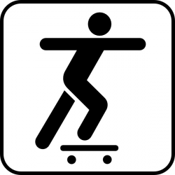 A Person Sliding On A Skate Board clip art Free vector in ...